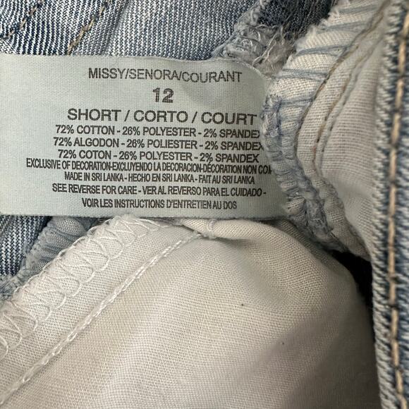 Gloria Vanderbilt Amanda Straight High Rise 5 Pocket Design Blue Jeans Size 12 - Picture 7 of 7